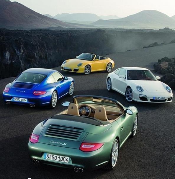 Gruppenbild 911 Carrera und Carrera S